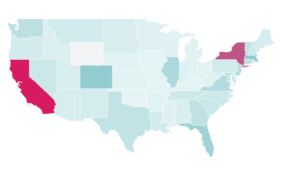 Affinity by region — Michelin Guide, United States