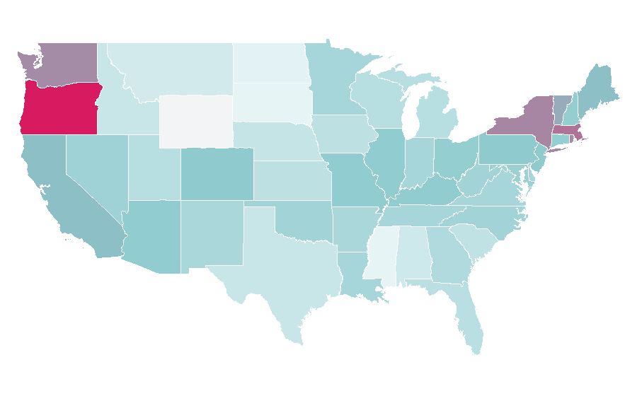 Affinity by region — Michelle Visage, United States
