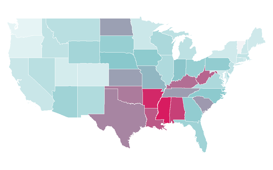 Affinity by region — Michelob ULTRA, United States