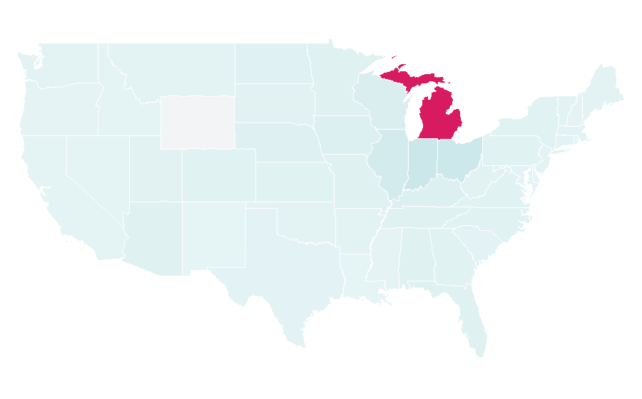 Affinität nach Region — Michigan, USA