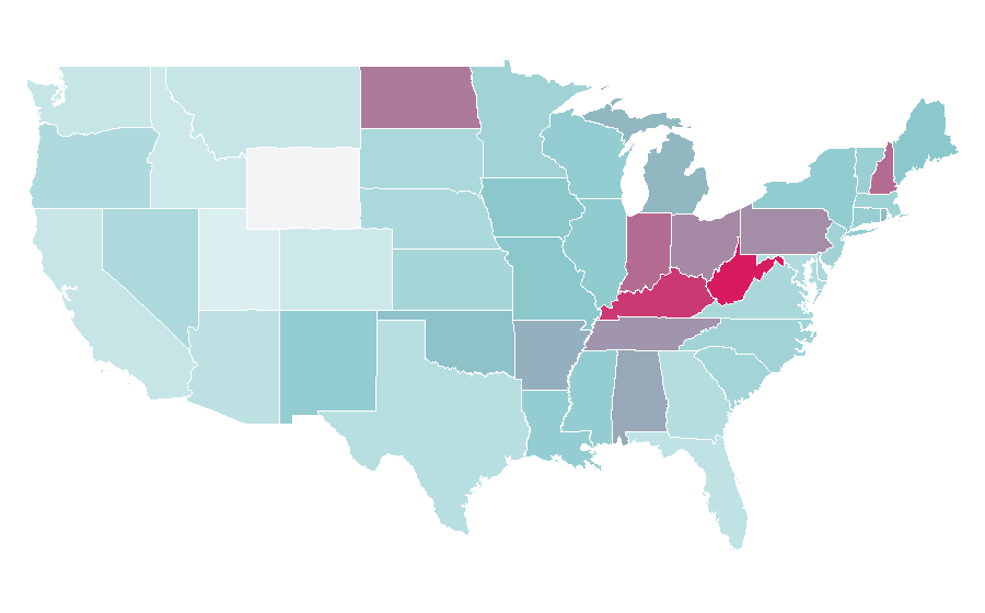 Affinity by region — Mick Foley, United States