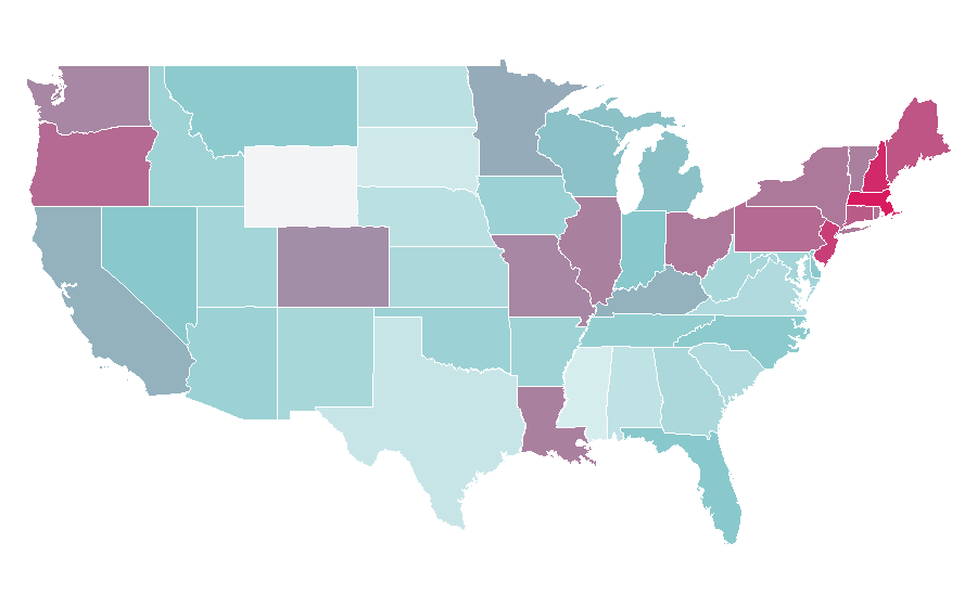 Affinity by region — Mick Jagger, United States