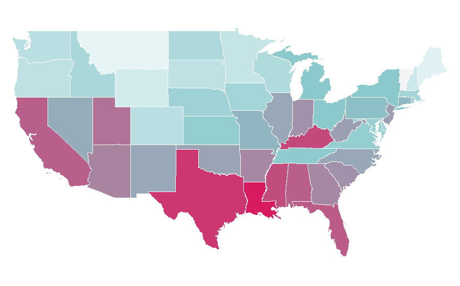 Affinity by region — Mickey Mouse, United States