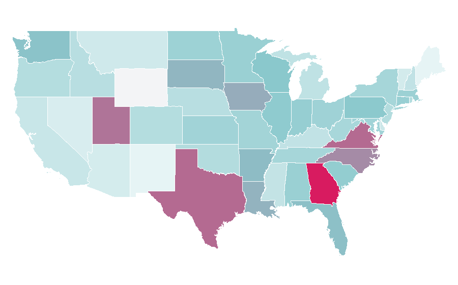 Affinity by region — Microsoft Copilot, United States