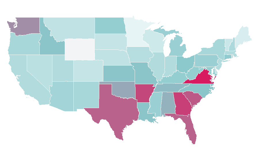 Affinity by region — Microsoft Edge, United States