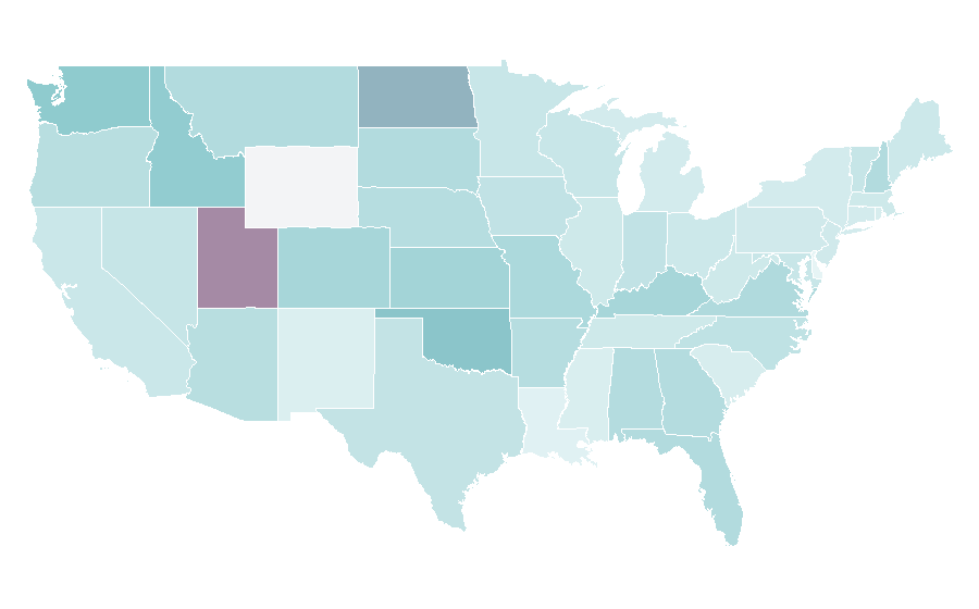 Affinity by region — Microsoft Flight Simulator, United States