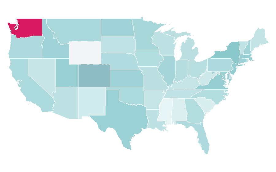 Affinity by region — Microsoft Surface, United States