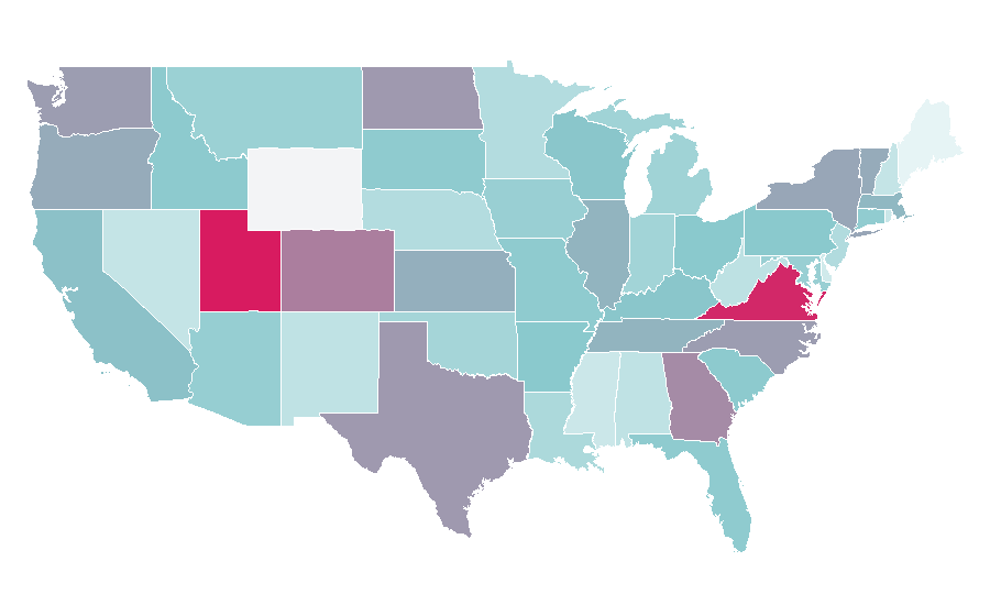Affinity by region — Microsoft Teams, United States