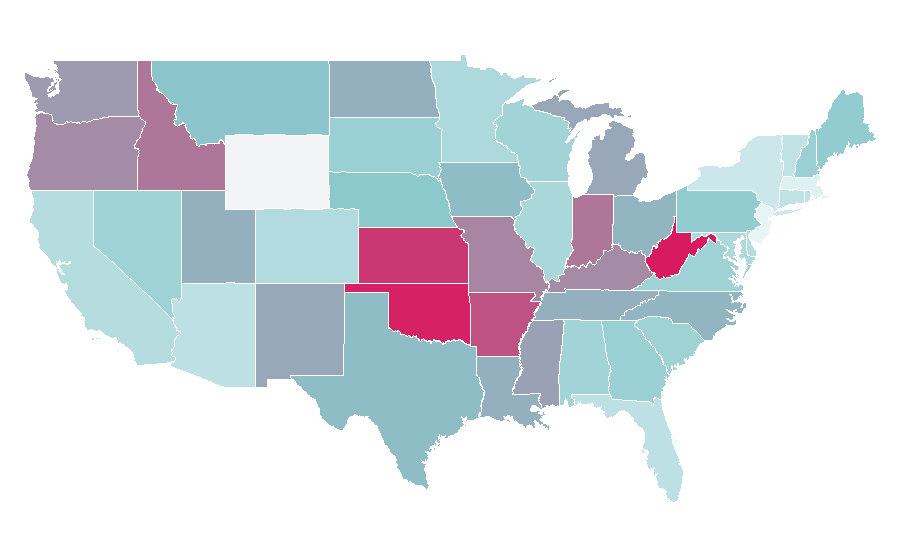 Affinity by region — Microsoft Windows, United States