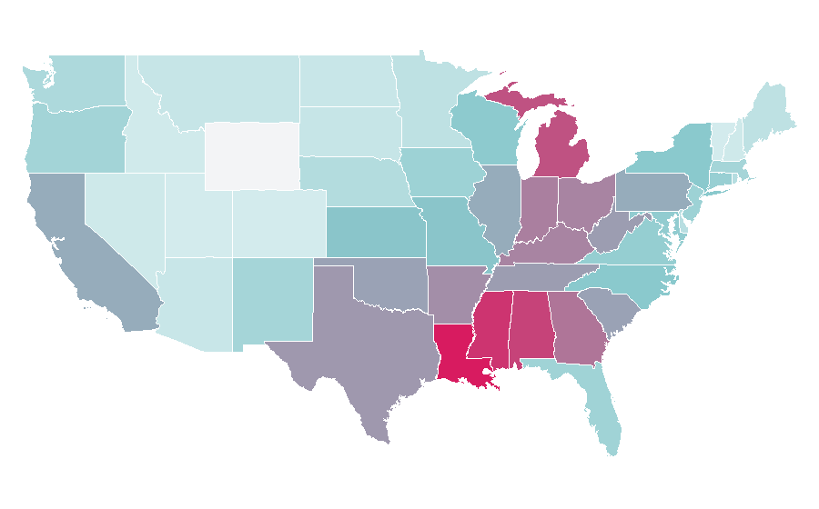 Affinity by region — Microwave, United States