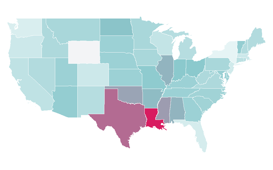 Affinity by region — Mid-size car, United States
