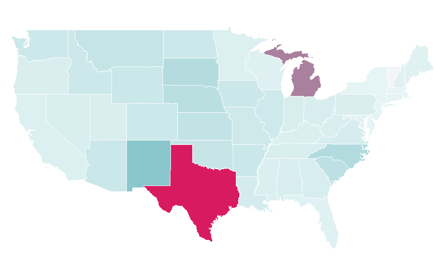 Affinity by region — Midland, United States
