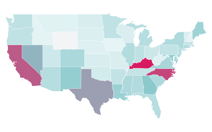 Affinity by region — Miguel, United States