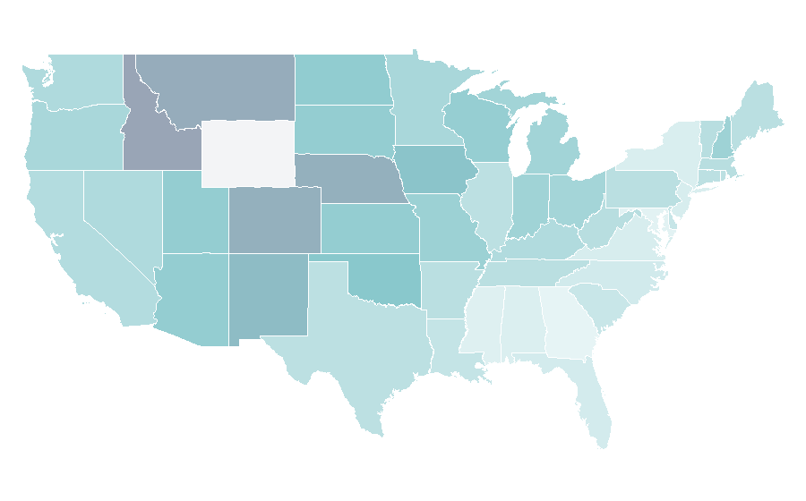 Affinity by region — Mike and Dave Need Wedding Dates, United States