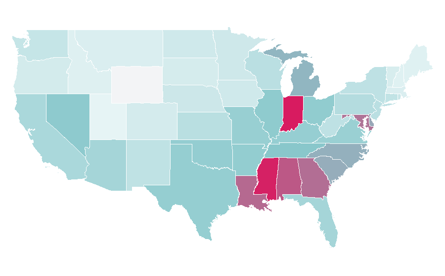 Affinity by region — Mike Epps, United States