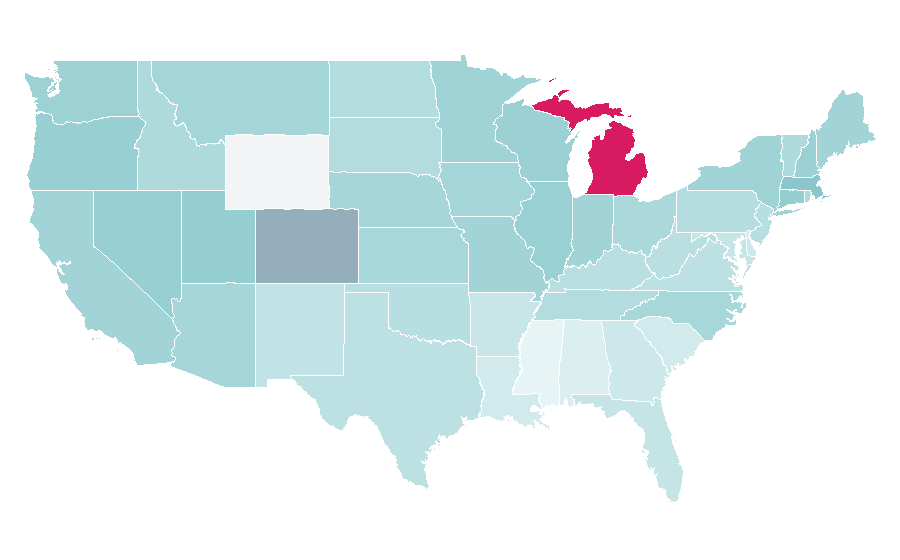 Affinity by region — Mike Posner, United States