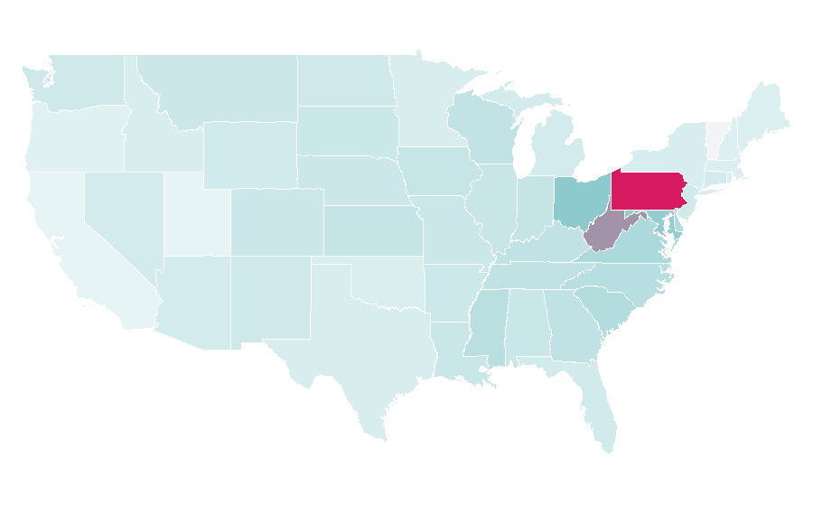 Affinity by region — Mike Tomlin, United States