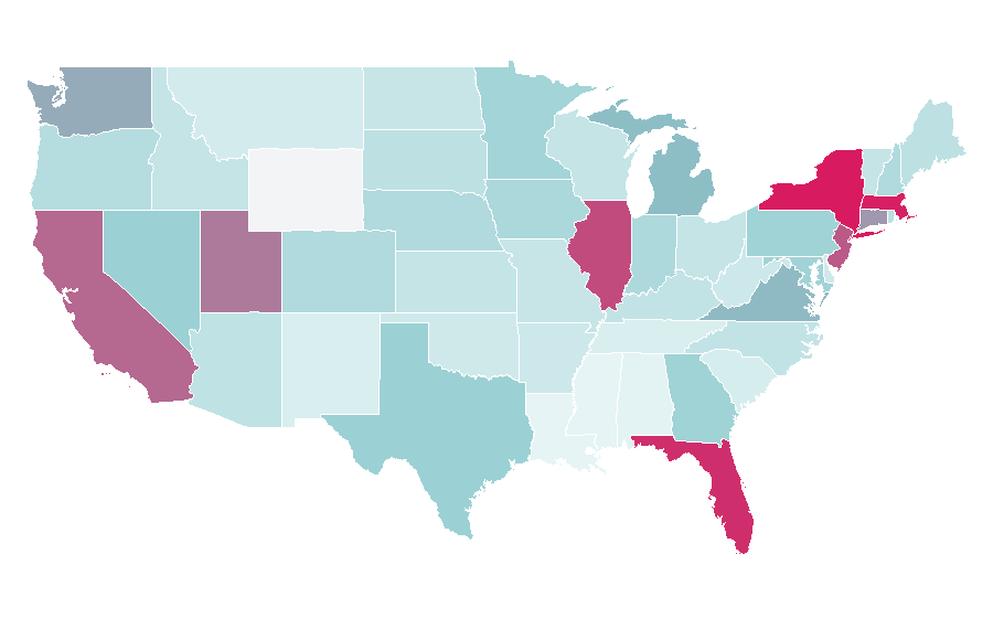 Affinity by region — Milka, United States