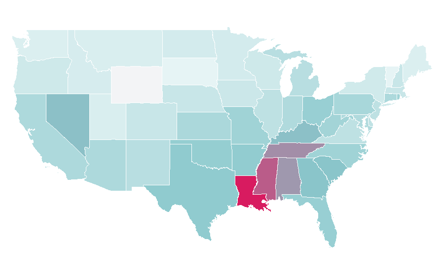 Affinity by region — Milli Vanilli, United States