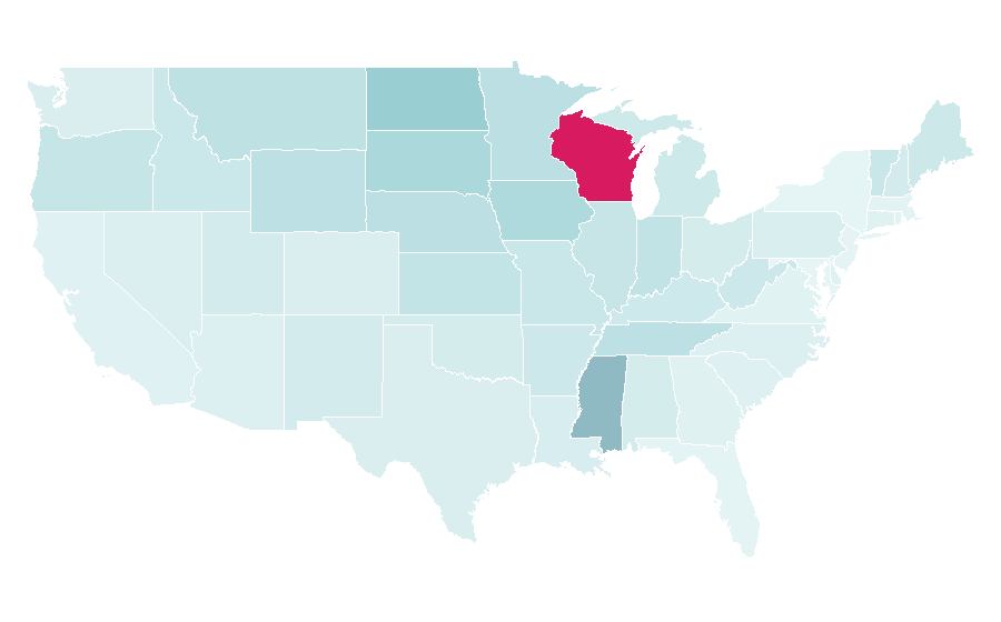 Affinity by region — Milwaukee Electric Tool Corporation, United States