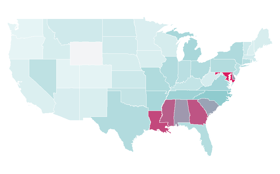 Affinity by region — Mindless Behavior, United States