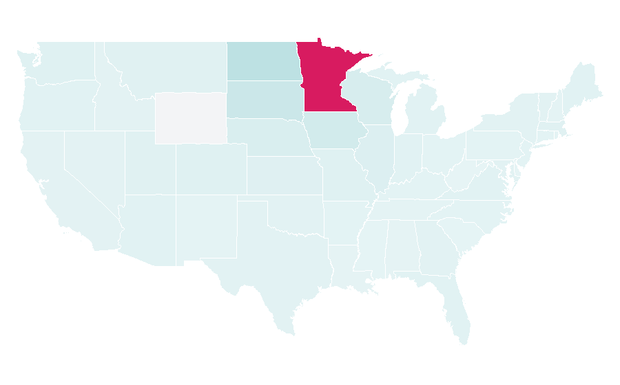 Affinità per regione — Minnesota, Stati Uniti