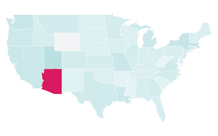 Affinity by region — Mint (coin), United States