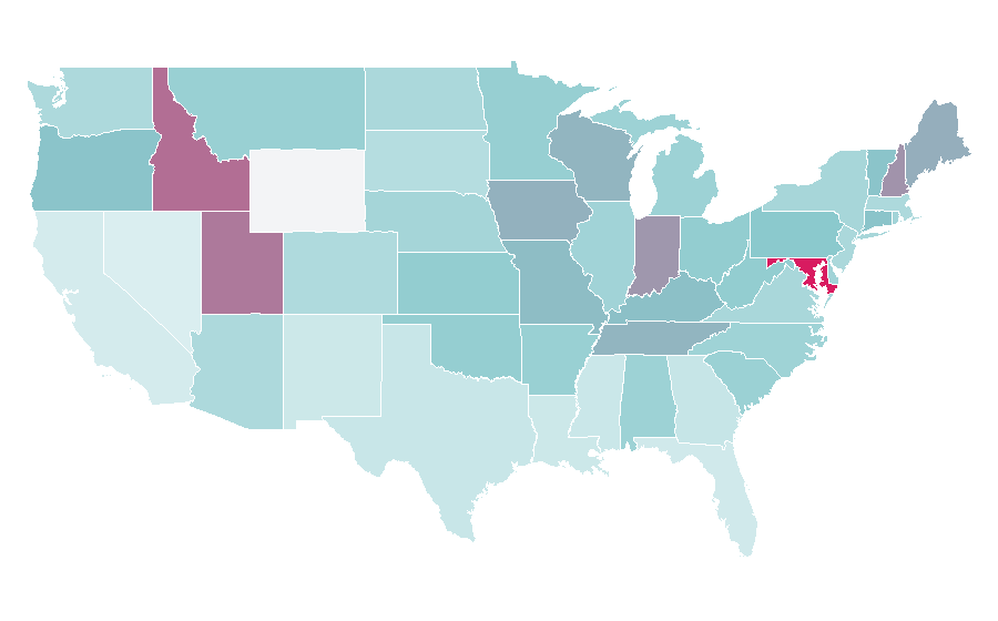 Affinity by region — Miracle on 34th Street, United States