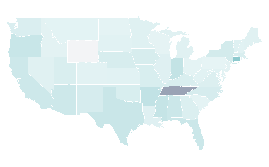 Affinity by region — Miranda!, United States