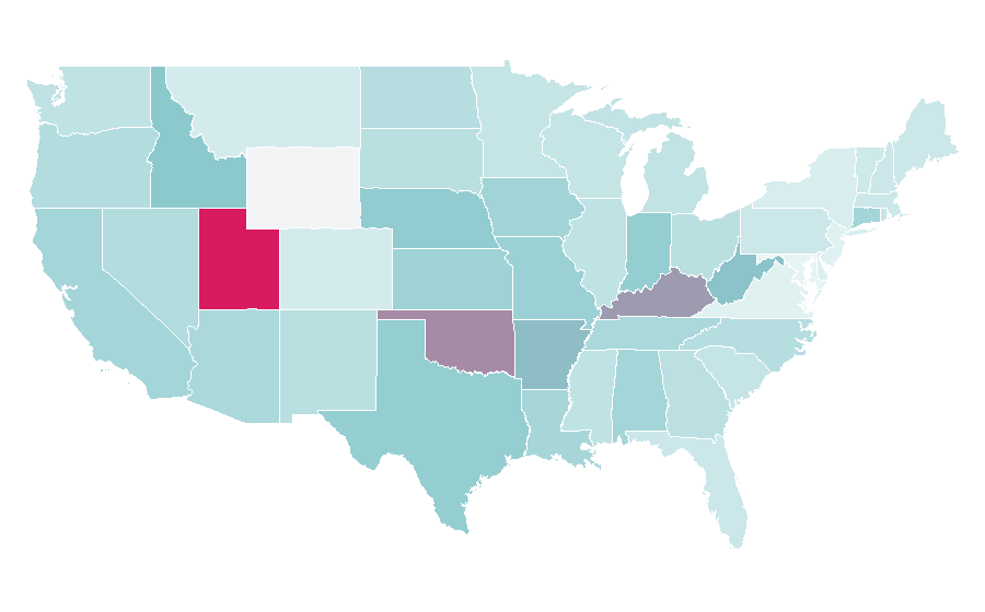 Affinity by region — Miranda Sings, United States