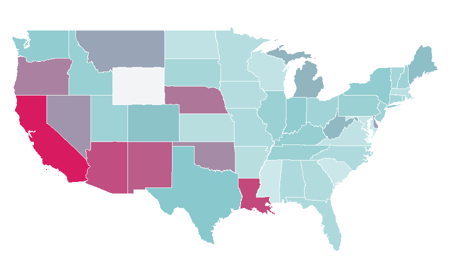 Affinity by region — Misfits (TV series), United States