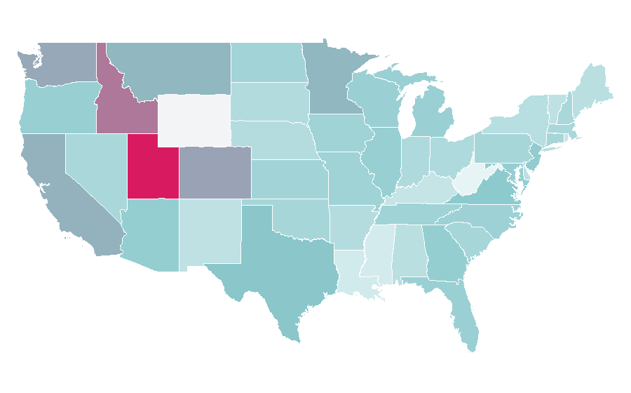 Affinity by region — Mission: Impossible, United States