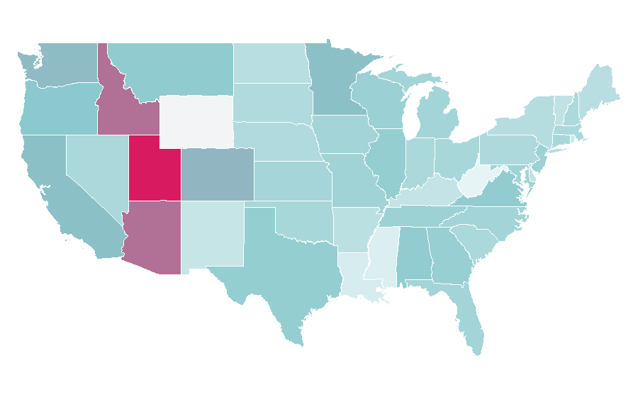 Affinity by region — Mission: Impossible (film series), United States