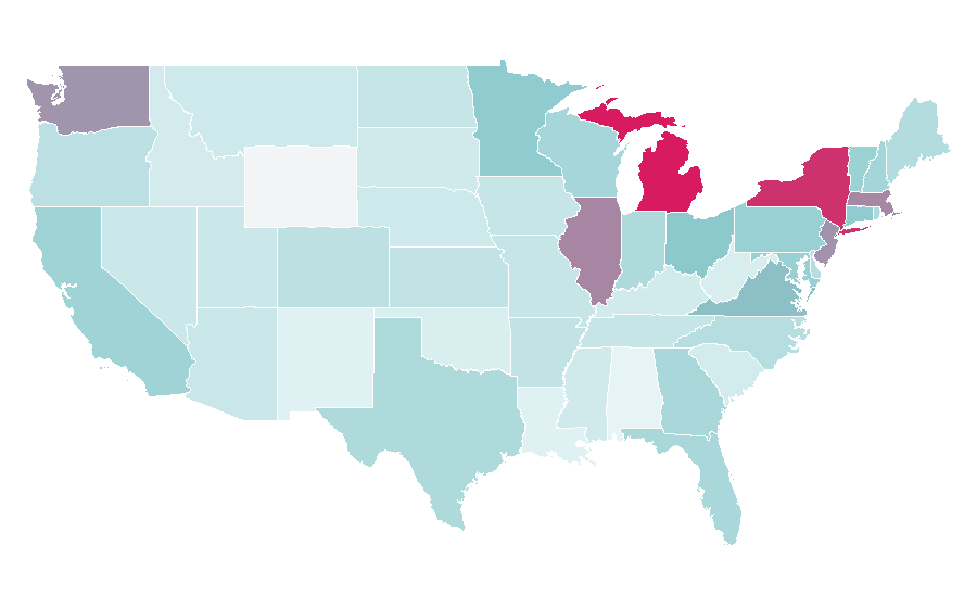 Affinity by region — Mississauga, United States