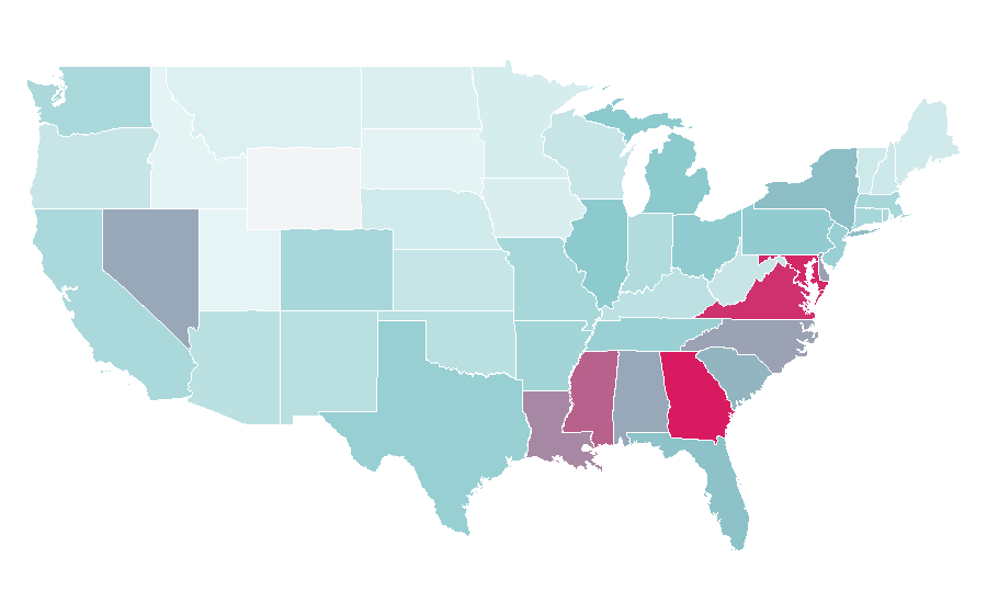 Affinity by region — Missy Elliott, United States