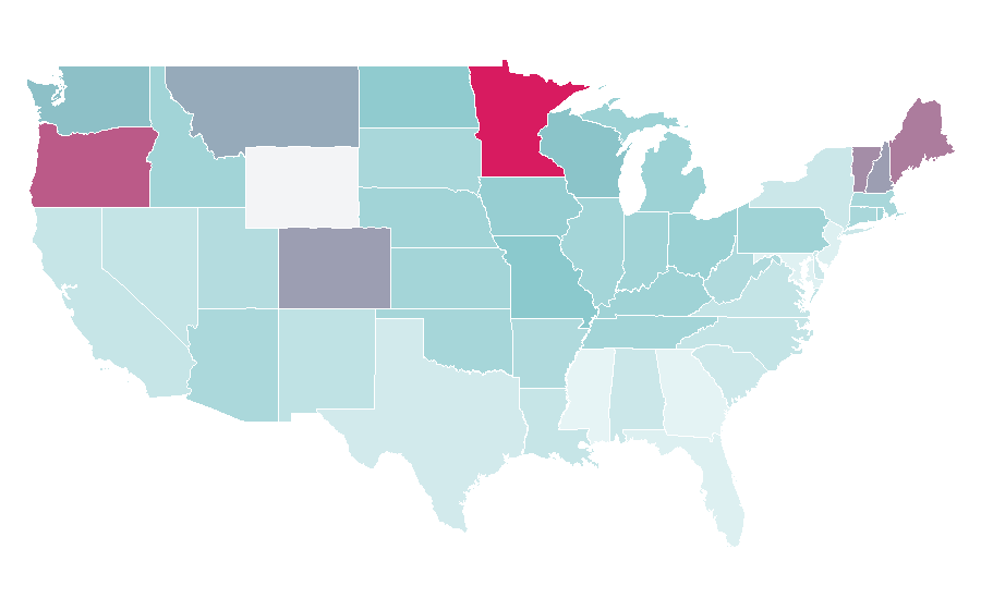 Affinity by region — Mitch Hedberg, United States
