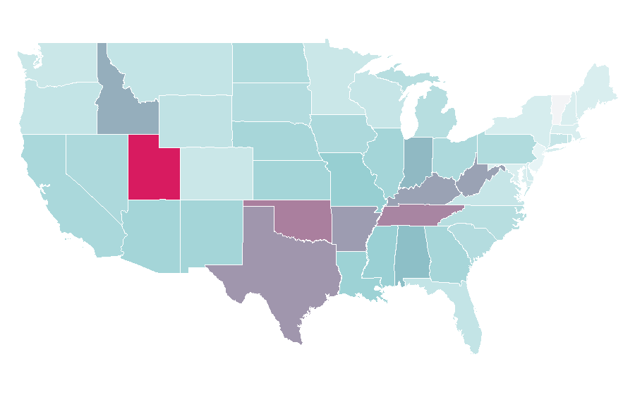 Affinity by region — Mitchel Musso, United States