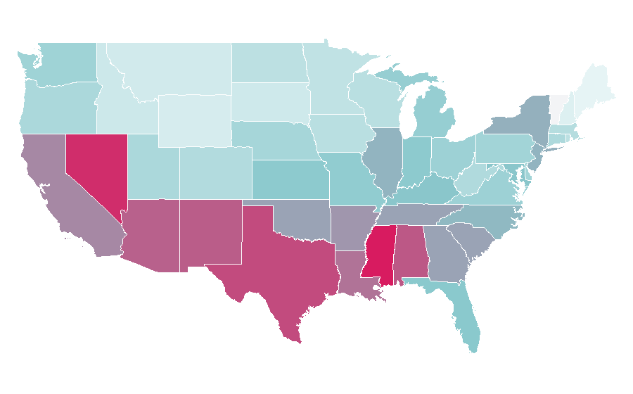 Affinity by region — MK, United States