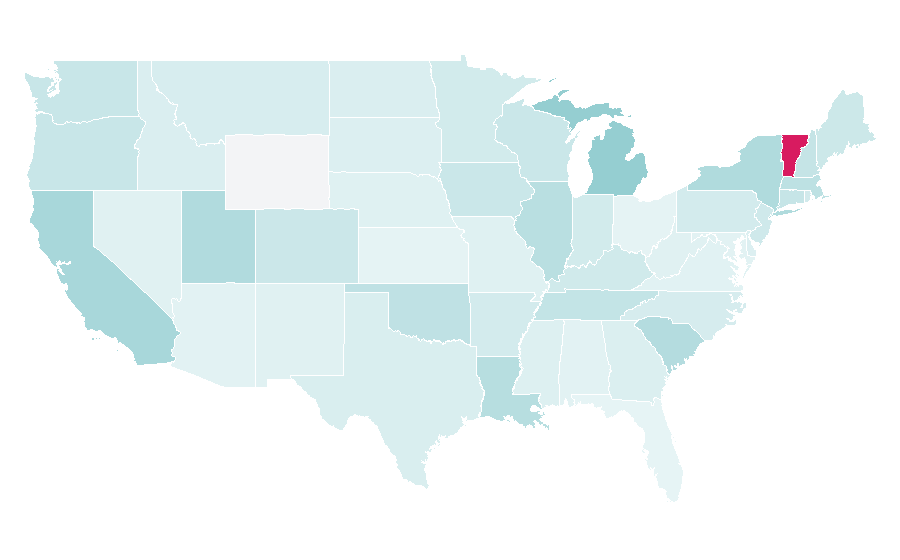 Affinity by region — Mk.gee, United States
