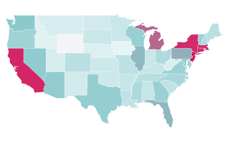 Affinity by region — MØL, United States