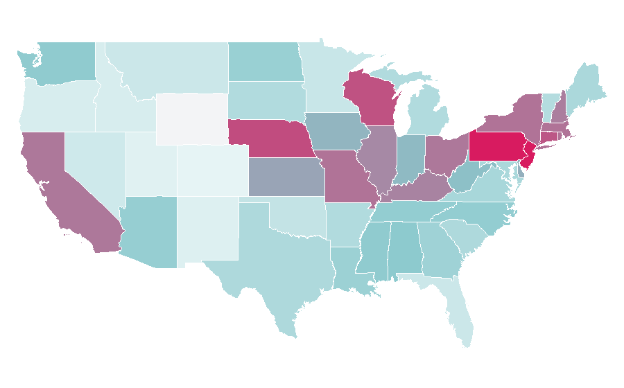 Affinity by region — MLB: The Show (series), United States