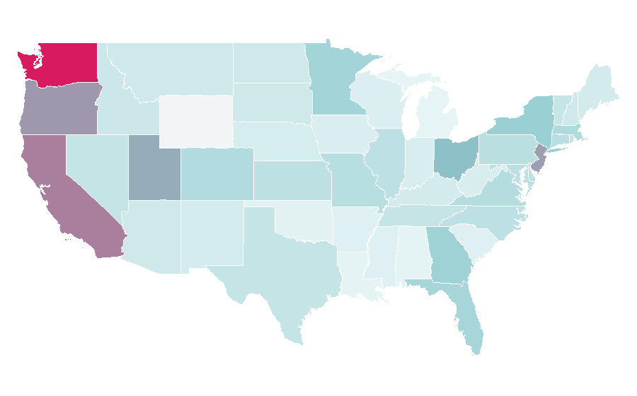 Affinity by region — MLS Cup, United States