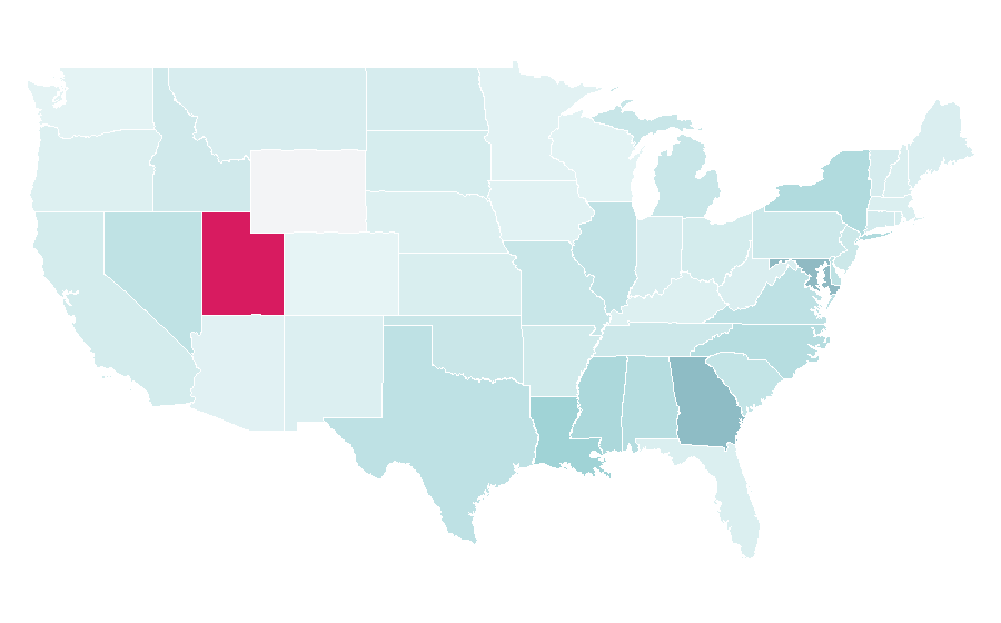 Affinity by region — Mo' Better Blues, United States
