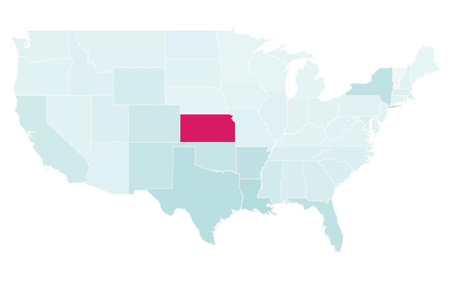 Affinity by region — Mobile application development, United States