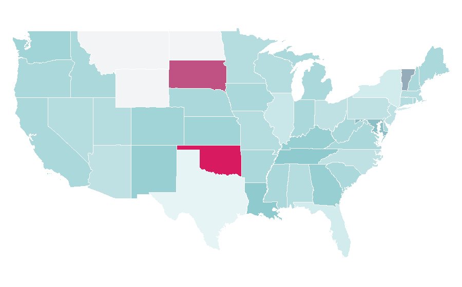 Affinity by region — Mobile cloud computing, United States