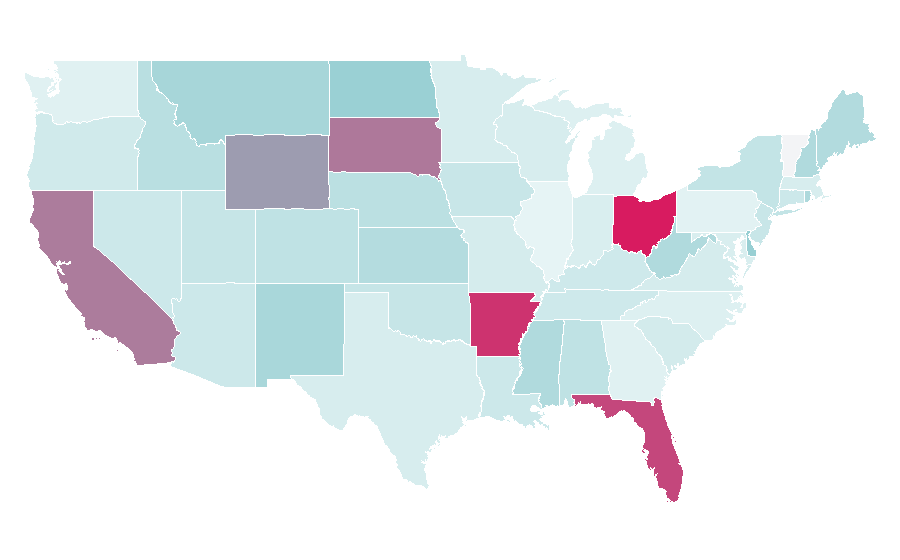 Affinity by region — Mobile Hairdresser, United States