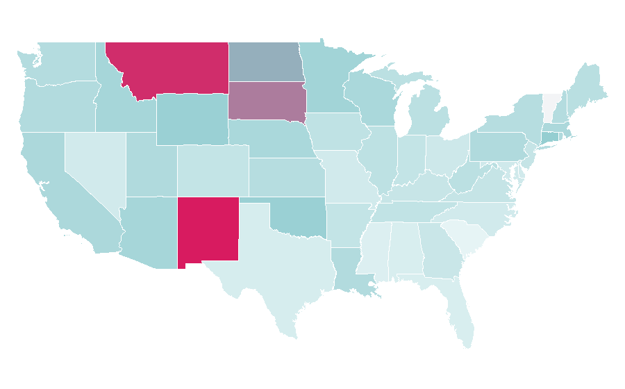 Affinity by region — Moccasin, United States