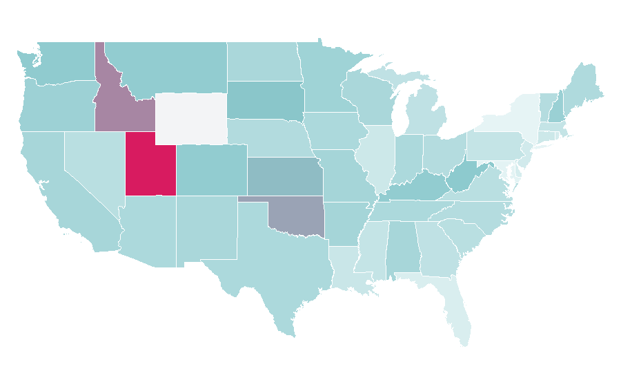 Affinity by region — Mockingjay, United States