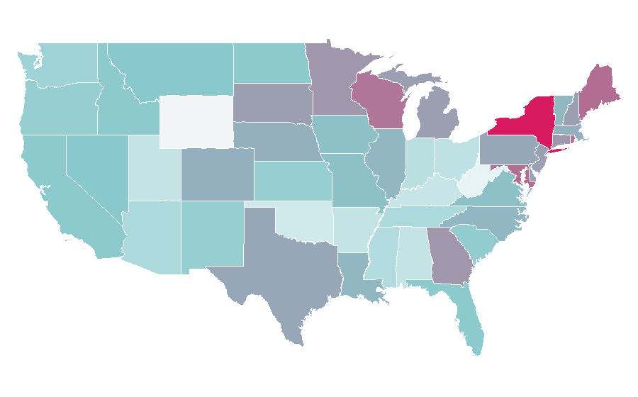 Affinity by region — Mocktail, United States