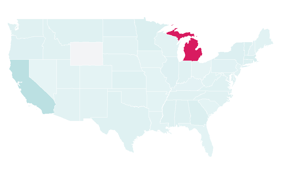 Affinity by region — Modernism, United States